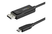 Audio Kabel - StarTech.com 6.6 ft. (2 m) USB-C to DisplayPort 1.2 Cable - Bi-Directional - USB / DisplayPort cable - 2 m - CDP2DP2MBD