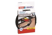 Kabelkanal / Kabelschlauch - tesa On & Off Cable Manager 10mm x 500cm Black - 55239-00000-01