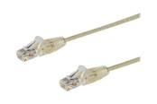 Netzwerk - Kabel - StarTech.com 1m CAT6 Cable - Grey Slim CAT6 Patch Cord - Snagless - LSZH - patch cable - 1 m - grey - Grau - 1m - N6PAT100CMGRS