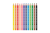Hobby-Zubehör - Pelikan Buntstifte SILVERINO, dreieckig, dick, 12 Farben - 100401596