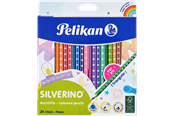 Hobby-Zubehör - Pelikan Buntstifte SILVERINO, dreieckig, 24 Farben - 100401598
