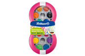 Hobby-Zubehör - Pelikan Deckfarbkasten Space+ in magenta, 24 brillante Qualitätsfarben - 700016