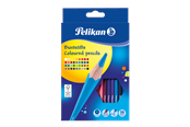 Hobby-Zubehör - Pelikan Farbstift Buntstifte, sechseckig, 36 Stk., 3mm, sortiert, Etui mit 36 Farben - 100401584