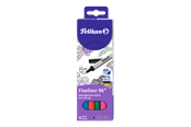 Hobby-Zubehör - Pelikan Fineliner 96, 6-farbig sortiert, Packung mit 6 Stück - 940650