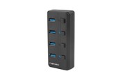 USB-Hubs - Natec NHU-1557 Hub USB 3.0 Mantis2 4-ports USB-Hubs - USB 3.2 - 4 - Schwarz - NHU-1557