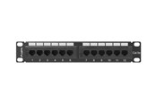 Netzwerkzubehör - Lanberg PPU5-9012-B - patch panel - 1U - 10" - PPU5-9012-B