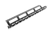 Netzwerkzubehör - Lanberg PPKS-1224-B - patch panel (blank) - 1U - 19" - PPKS-1224-B
