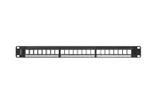 Netzwerkzubehör - Lanberg PPKS-1024-B Patch Panel Blank 24-Port 1U for Keystone Modules Black - PPKS-1024-B