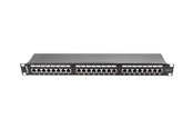 Netzwerkzubehör - Lanberg PPS6-1024-B - patch panel - 1U - 19" - PPS6-1024-B