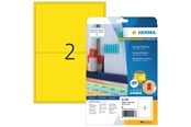 Papier, Fotopapier und Etiketten - HERMA Farbige Etiketten A4, 199,6 x 143,5 mm, gelb, ablösbar - 4496