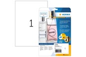 Papier, Fotopapier und Etiketten - HERMA Folienetiketten, transparent, glasklar, A4, A4, 210 x 297 mm, wetterfest, permanent - 8020