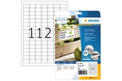 Papier, Fotopapier und Etiketten - HERMA Power-Etiketten A4, 25,4 x 16,9 mm, weiß, extrem stark haftend, aus Papier - 10916