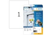 Papier, Fotopapier und Etiketten - HERMA Wetterfeste Folien-Etiketten A4, 210 x 297 mm, weiß, wiederablösbar - 4577