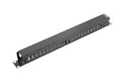 Rack-Gehäuse - Lanberg AK-1201-B - 1U - Cable Management Panel - AK-1201-B