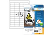 Papier, Fotopapier und Etiketten - HERMA Wetterfeste Outdoor-Folienetiketten A4, 45,7 x 21,2 mm, weiß, extrem stark haftend, dehnfähig - 9531