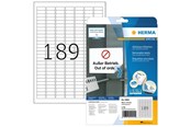 Papier, Fotopapier und Etiketten - HERMA Ablösbare Etiketten A4, 25,4 x 10 mm, weiß - 10001