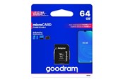 Speicherkarten - GOODRAM M1AA microSD 64GB CL10 UHS I + adapter - M1AA-0640R12
