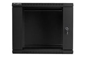 Rack-Gehäuse - Lanberg WF01-6409-10B - 9U Wall-Mounted Rack Cabinet - WF01-6409-10B