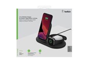 Tablets - Adapter & Ladegeräte - Belkin 3-in-1 Wireless Pad/Stand/Watch - WIZ001vfBK