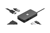 Dockingstationen - Microsoft USB-C Travel Hub - docking station - VGA HDMI - 1E4-00003