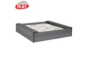 Spiele im Freien - Nordic Play Sandkasten WPC 120x120x24 cm - 210-942