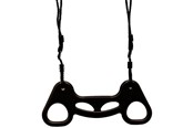 Spiele im Freien - Nordic Play trapeze swing black with black rope - 805-465
