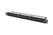 Netzwerkzubehör - Lanberg PPU5-1048-B - patch panel - 1U - 19" - PPU5-1048-B