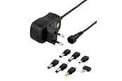 Netzteile für Laptops - Deltaco AC Adapter 230V to 3-12 V DC 600mA 6 Interchangeable Connectors - PSR-06A