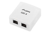 Netzwerkzubehör - Lanberg OU6-0002-W - network surface mount box - OU6-0002-W