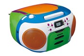 DAB, Netzwerk und Radiowecker - Lenco SCD-971 - Portable FM radio CD/Cassette player - Multi colour - FM - Stereo - PA-90