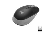 Maus - Logitech M190 Full-size Wireless Optical PC Mouse - Mid Grey - Maus (Grau) - 910-005906