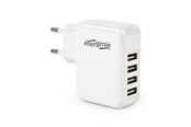 Handys - Adapter und Ladegeräte - Gembird Universal USB charger 4 ports - 3.1 A - White - EG-U4AC-02