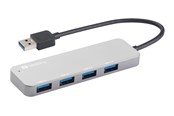 USB-Hubs - Sandberg 4-Port USB 3.0 Hub USB-Hubs - USB 3.0 - 4 - silber - 333-88