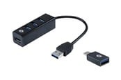 USB-Hubs - Conceptronic HUBBIES TAIL USB-Hubs - USB 3.2 - 4 - Schwarz - HUBBIES04B