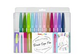 Utensilien zum Schreiben und Zeichnen - Pentel SES15C-12 Brush Sign Pen sæt NEW - SES15C-12