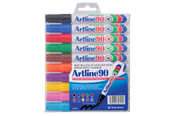 Utensilien zum Schreiben und Zeichnen - Artline EK90/10W Permanent ass farver - 10 pcs - EK90/10W