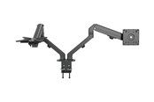 Monitorhalterung - Vision Monitor Desk Arm Dual Matt Black - VFM-DAD/4