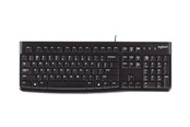 Tastaturen - Logitech K120 Corded Keyboard - SWISS - Tastatur - Schweiz - Schwarz - 920-002504