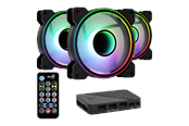 Gehäuselüfter - AeroCool Mirage 12 ARGB Pro - Gehäuselüfter - 120mm - Schwarz mit RGB LED - 18 dBA - ACF3-MR10227.11