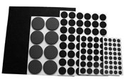 Nägel & Schrauben - Home>it Felt pad kit - x 125 assorted - black - 11601