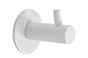 Halterungen & Scharniere  - Home>it Coat rack round with 1 peg - white - 12481