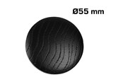 Halterungen & Scharniere  - Home>it Wooden knob Ø55 – black - 12818