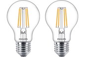 LED-Birnen - Philips LED-Lampe Classic Standard 4.3W/827 (40W) klar 2-pack E27 - 929001890067