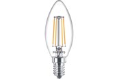LED-Birnen - Philips LED-Lampe Classic Kerte 4.3W/827 (40W) Clear E14 - 929001889755