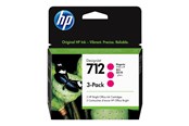 Druckerzubehör - Tinte & Toner - HP 712 / 3ED78A 3-Pack Magenta Ink - 3ED78A