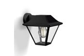 Lampen - Philips Alpenglow down wall lantern black 1x60W - 915005382101