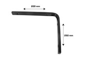 Halterungen & Scharniere  - Home>it Shelf bracket F profile 200 x 250mm - black - 16265