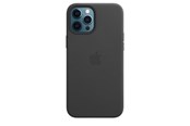 Handys - Cover & Cases - Apple iPhone 12 Pro Max Leather Case with MagSafe - Black - MHKM3ZM/A