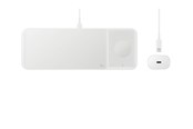 Handys - Adapter und Ladegeräte - Samsung Wireless Charger Trio (Incl. Power Adapter) - White - EP-P6300TWEGEU