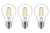 LED-Birnen - Philips LED-Lampe Classic Standard 4.3W/827 (40W) Clear 3-pack E27 - 929001890033